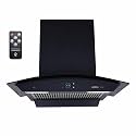 Elica iSMART 5 STAR Performance 60 cm Thermal Sensor Filterless Heat Autoclean Kitchen Chimney with Inverter Technology and Remote Control (AUTO SENSE iSMART GLACE FL HAC 60 LTW NERO)