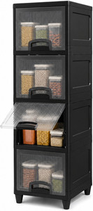 ELIGHTWAY MART Plastic Kitchen Trolley