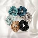 Elina Luxury Satin Scrunchies Set Anti-Hair-Breakage Silk
