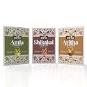 Elina Natural Amla, Reetha, Shikakai Powder for Hair Growth and Strengthening 300Gm (100gm x 1) | Ayurvedic Herbal Shampoo and Conditioner | Anti-Dandruff, Prevents Hair Fall, Promotes Shine