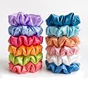 Elina Premium Satin Scrunchies Set Anti-Hair-Breakage Silk