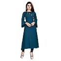 Cotton Plain amp Solid 34 Sleeve A-Line