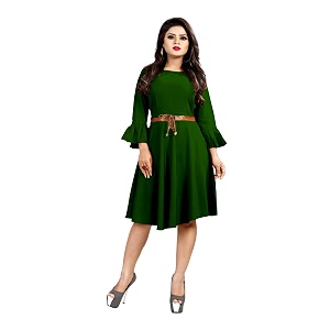 Womens Rayon Butterfly Sleeves Dresses