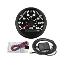 ELING Marine GPS Speedometer Speedo Gauge 35MPH with Backlight for Boat Yacht Ship Vessel 3-3/8'' (85mm) 12 24 Volt (LED Shows Course not Odometer)