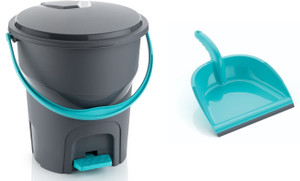 ELINOR PLASTIC DUSTBIN AND DUSTPAN HIGH QUALITY