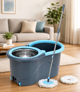 ELINOR STEEL SPINNER BUCKET MOP 360 REVOLVING
