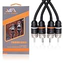 Elite Audio Premium 1.5ft 2-Channel | RCA Interconnect Cable | OFC|Shielded