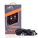 Elite Audio Premium 15ft 2-Channel | RCA Interconnect Cable | OFC |Shielded
