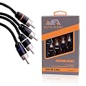 Elite Audio Premium 17ft 4-Channel | RCA Interconnect Cable | OFC |Shielded