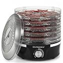 Elite Gourmet 5-Tray Food Dehydrator, BPA-Free 11.4" Trays, Adjustable Temp