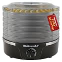 Elite Gourmet 5-Tray Food Dehydrator, BPA-Free 11.4" Trays, Adjustable Temp