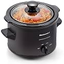 Elite Gourmet MST-250XBX Electric Ceramic Slow Cooker, 1.5 Qt, Black