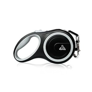 360 tangle free premium retractable dog leash heavy duty abs anti-slip handle one-hand brake pause amp lock alloy buckle ideal for dogs upto 50kgupto 26ft3mgrey17 cm