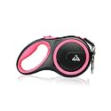 360 Tangle Free Premium Retractable Dog Leash|Heavy Duty Abs Anti-Slip Handle|One-Hand Brake, Pause, &amp; Lock Alloy Buckle Ideal For Dogs Upto 50Kg Upto 26Ft|5M|Blue,18 cm