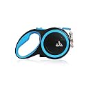 360 Tangle Free Premium Retractable Dog Leash|Heavy Duty Abs Anti-Slip Handle|One-Hand Brake, Pause, &amp; Lock Alloy Buckle Ideal For Dogs Upto 50Kg Upto 26Ft|5M|Blue,18 cm