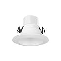 Elite REL437-CCT Series LED Retrofit Baffle Trim, Color SeleCCTor 2700K/3000K/3500K/4000K/5000K (White, 4")