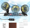 EliteAuto high speed moveable triple head Car Turbine Green Fan 12V With 360 Degree Car Interior Fan
