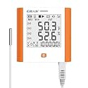 Elitech 100,000 Points Digital Temperature Humidity Data Logger Medical Refrigerator Thermometer Vaccine Fridge Temperature Monitor Max Min Average Value GSP-8