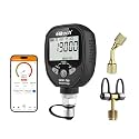 Elitech Full-Range Micron Gauge, 0-760000 Micron, Wireless Digital Vacuum Gauge with Adaptor Pressure Tester Meter HVAC, Alarms via APP, Offline Recording, 1/4" SAE, VGW-760Pro