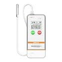 Elitech USB Digital Data Logger Temperature Humidity External Probe Reusable Recorder with Shadow Data 32000 Points, Auto PDF/CSV Report, for Windows/MacOS, Refrigerator Thermometer LogEt5THE-10Pack