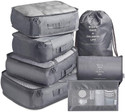 ELITEHOME 7 Pcs Travel Cosmetic Organizer Pouch With Packing Cubes Organiser Toiletry Bag