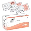 ELITONE Veterinary Monofilament Polycaprolactone Absorbable Sutures, Reverse Cutting, 3/8 Circle, 24mm, 2/0 36 inch (91cm), FS1, 12 Individual Pack, 943PGCL