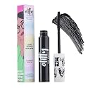 Elitty Lush Lashes Mascara - Ultimate Black, Waterproof, Smudge proof, Crumfree, Curling and lenghtening, Infused with Witch Hazel and Almond Oil, Vegan & Cruelty Free - 7ml Makeup for Teenagers