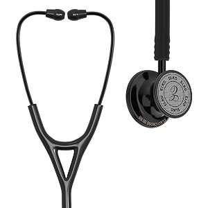 elko el-190 black edition cross iii ss stainless steel dual head acoustic stethoscope  adult amp pediatric stethocope with double-sided black chestpiece  two-way pvc tubing  doctors amp medical students black