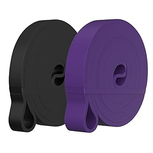 elko heavy resistance bands pull up resist bands for workout chin ups pull ups stretching weight loss amp powerlifting for men amp women black amp purple