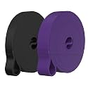 ELKO Heavy Resistance Bands, Pull up Resist Bands for Workout, Chin Ups, Pull Ups, Stretching, Weight Loss, &amp; Powerlifting for Men &amp; Women (Black &amp; Purple)