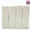 Ella Multi Fold Tissue Paper I Pack of 9 Packets 900 Sheets I Super Soft &amp; Absorbent M Fold Tissue Paper Bulk Pack for Commercial Office Home Use, Kitchen, Bathroom, Travel | Free Check Duster Cloth