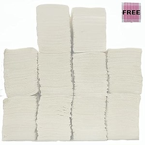 ella multi fold tissue paper i 1310 pieces i pack of 10 packets  soft amp higly absorbent m fold tissue paper bulk pack for commercial office home use kitchen travel  free check duster cloth