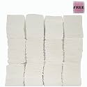 Ella Multi Fold Tissue Paper I Pack of 9 Packets 900 Sheets I Super Soft &amp; Absorbent M Fold Tissue Paper Bulk Pack for Commercial Office Home Use, Kitchen, Bathroom, Travel | Free Check Duster Cloth