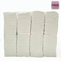 Ella Multi Fold Tissue Paper I Pack of 9 Packets 900 Sheets I Super Soft &amp; Absorbent M Fold Tissue Paper Bulk Pack for Commercial Office Home Use, Kitchen, Bathroom, Travel | Free Check Duster Cloth