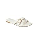 ELLE Women39s Criss-Cross Patent Multi-Strap Square-Toe Sandal