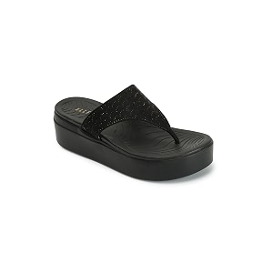 ELLE Womens Embellished Platform Thong Sandals