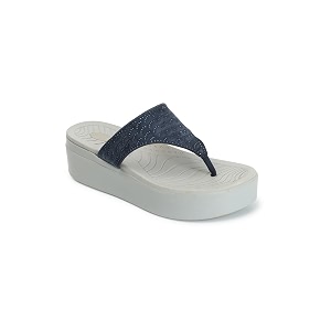 ELLE Womens Embellished Platform Thong Sandals