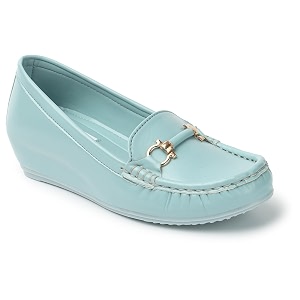ELLE Womens Flats Slip-On Loafers with Metallic