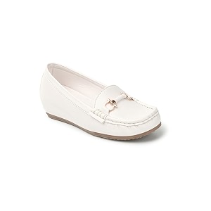 ELLE Womens Flats Slip-On Loafers with Metallic