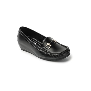 ELLE Womens Flats Slip-On Loafers with Metallic