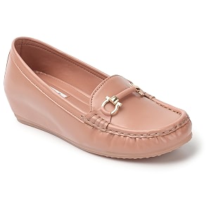 ELLE Womens Flats Slip-On Loafers with Metallic