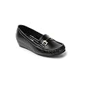 ELLE Women39s Flats Slip-On Loafers with Metallic