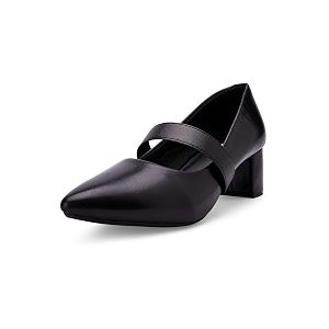 ELLE Womens Mary Jane Style Block Heels