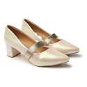 ELLE Women39s Mary Jane Style Block Heels