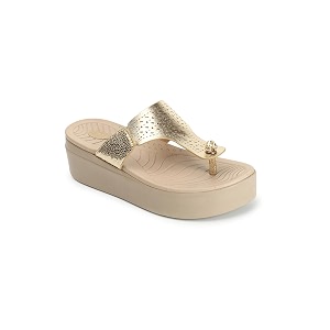 ELLE Womens Perforated Platform heel Sandals
