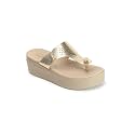 ELLE Women39s Perforated Platform heel Sandals