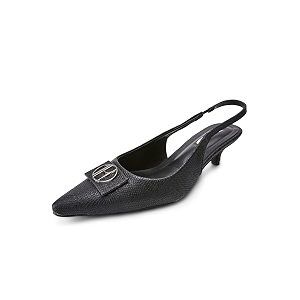 ELLE Womens Pointed Toe Kitten Heel Sling