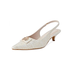 ELLE Womens Pointed Toe Kitten Heel Sling