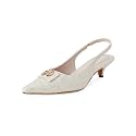 ELLE Women39s Pointed Toe Kitten Heel Sling