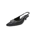 ELLE Women39s Pointed Toe Kitten Heel Sling